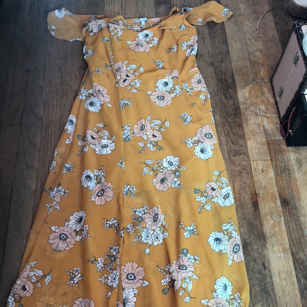 Off shoulder ruffle maxi for sale!!